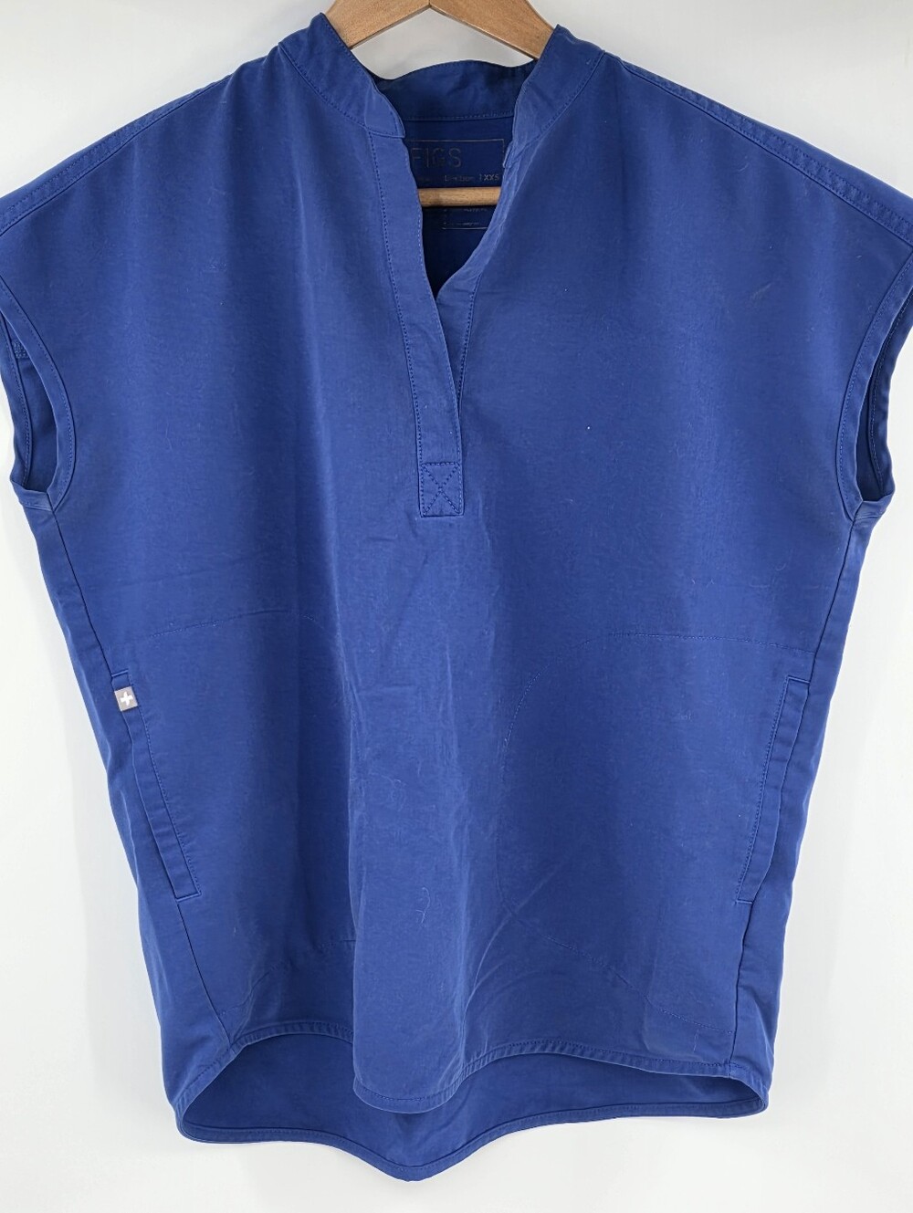 Figs Rafaela Oversized Scrub Top Blue Women's 2XS